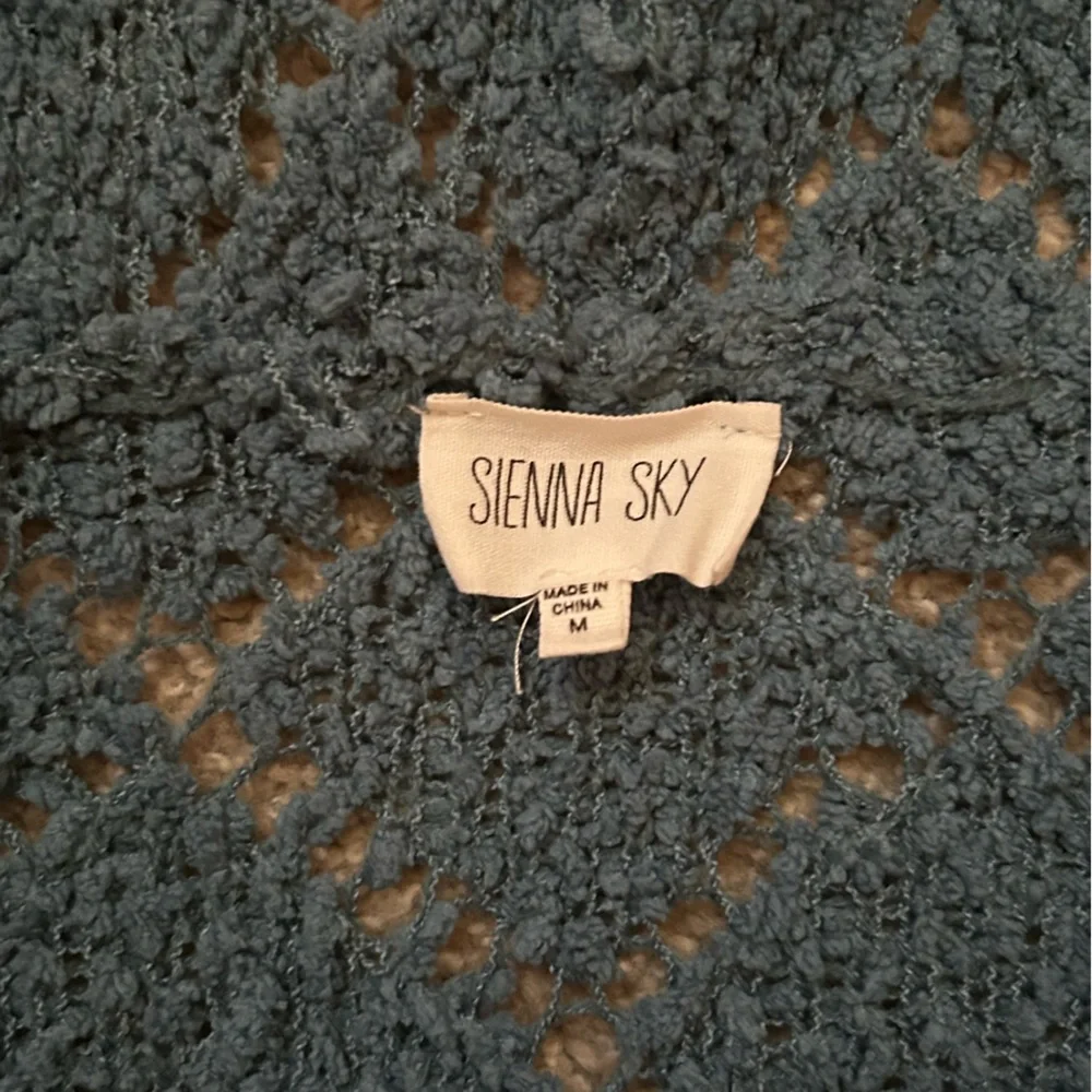 Cozy Knit Women’s Sweater - Teal - Picture 3 of 4